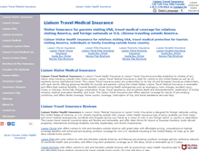 Tablet Screenshot of liaisontravelinsurance.com